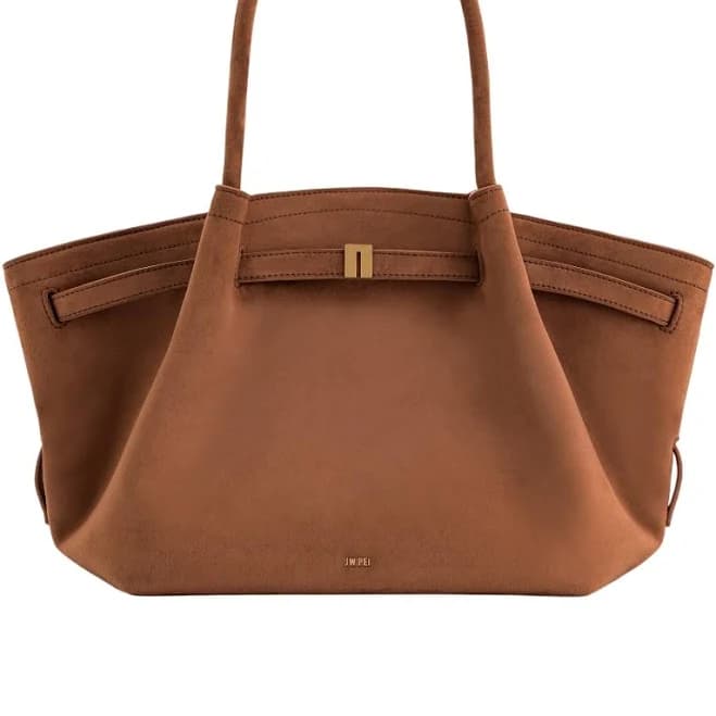 Hana Medium Faux Suede Tote Bag