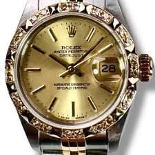 Rolex Datejust 69173 with custom diamond bezel | Ermitage Jewelers