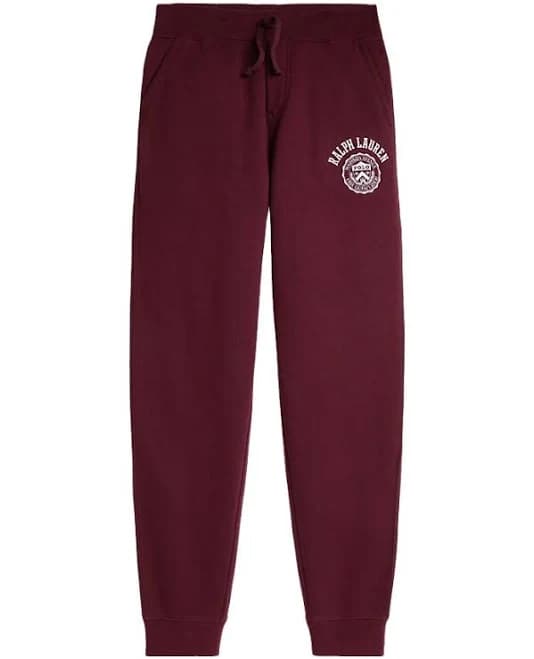 Ralph Lauren Logo Fleece Men Jogger Pant - Classic Wine