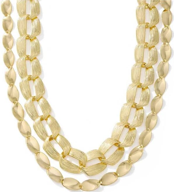 Kendra Scott Kira Chain Multi Strand Necklace