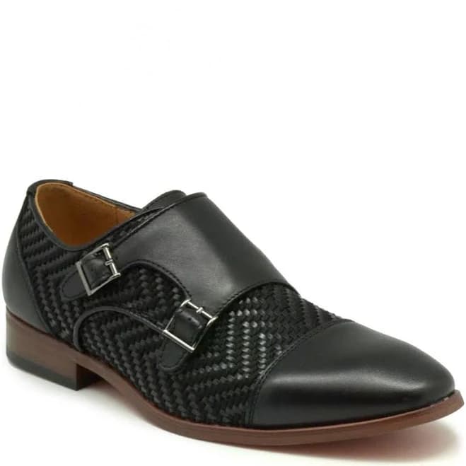 La Milano Men's Wakefield Double Monk Strap Shoes