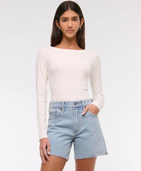 Abercrombie & Fitch Women's High Rise Dad Short