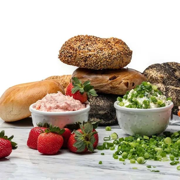Brooklyn Bagel - Par-Baked Bagels Dozen + Cream Cheese