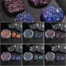 Amazon.com: 6 Colors Dip Powder Nail Kit Holographic Chunky Nail Sequins Flash Reflective Glitter Acrylic Dipping Powder for Nails Art Design Loose Manicure Sugar Pigment Sparkles Diamond Dust Accessories : Beauty &