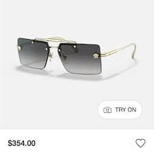 Versace | Accessories | Versace Gold Frame Sunglasses With Black Gradient Lenses | Poshmark