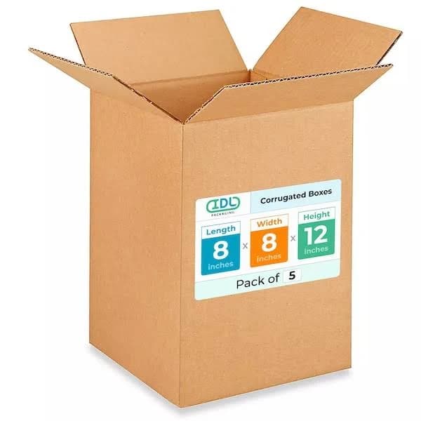 Large Shipping & Moving Boxes 24 x 12 x 12 Inches (5-Pack) - Extra Strength 200 lb VS Regular - Corrugated Cardboard Boxes Moving - Large Moving Box