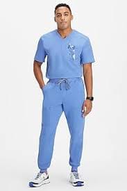 Amazon.com: Fabletics Men's All-Shift 5-Pocket Scrub Jogger - MotionTech, 4-Way Stretch, Pocket-Packed, Lightweight, Semi-Slim Fit, XS/Regular 28 in | 28, Ceil Blue: Clothing, Shoes & Jewelry