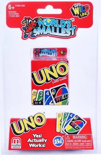 World's Smallest Uno Card Game