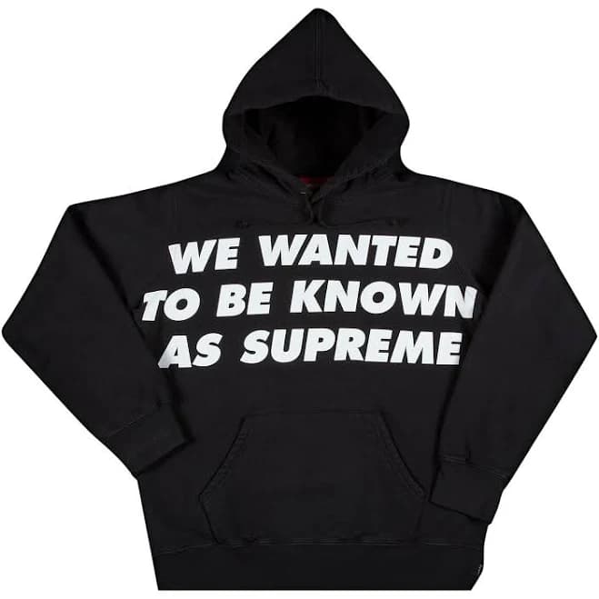 Supreme Known As Hooded Sweatshirt