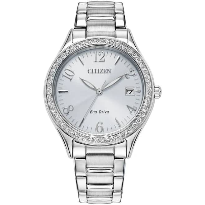 Citizen Women's Eco-Drive Crystal Stainless Steel Quartz Watch