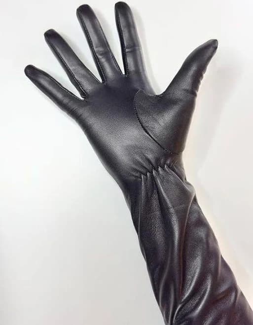 Women's Genuine Leather Opera Gloves