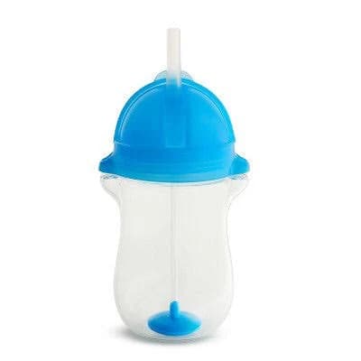 Munchkin Any Angle Click Lock 10oz Weighted Straw Cup Purple