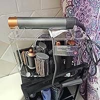 Amazon.com : Affogato Storage Holder Compatible with Dyson Airwrap Styler Accessories, Acrylic 6 Holes Countertop Organizer Stand, Desktop Organizer for Storage Long Barrel Attachments for Bathroom : Home & Kitchen