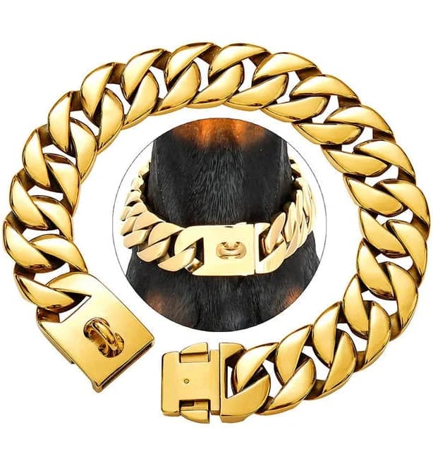 WagChain Cuban Link Heavy Duty Dog Necklace