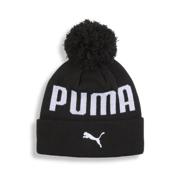 PUMA Big Kids' Benedict Cuff Beanie Hat with Pom