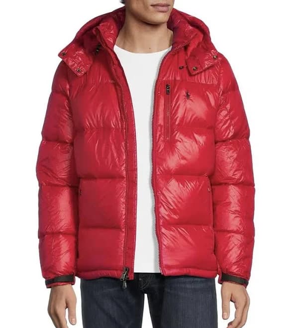 Polo Ralph Lauren Mens Red Hood Down Puffer Jacket Parka Size Xxl