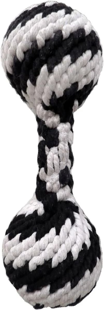 Super Scooch Braided Rope Squeaker Dumbbell Dog Toy