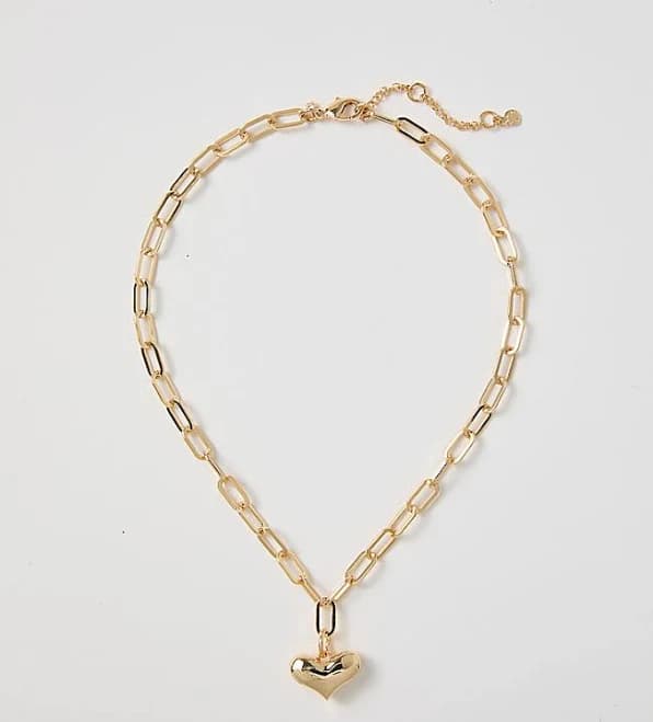 Ann Taylor Women's Heart Pendant Necklace