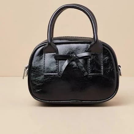 Lulus Vegan Leather Bow Crossbody Bag