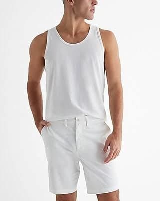 Express Men's 8" Comfort Waist Hyper Stretch Chino Shorts