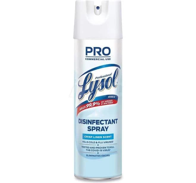 Lysol Disinfectant Spray, Crisp Linen, 19 oz Aerosol Spray - DS RAC74828EA