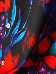 mens hawaiian floral shirt casual polyester 95 spandex 5 - Temu