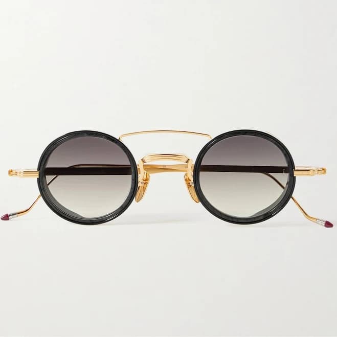 Jacques Marie Mage Ringo 2 Round-Frame Gold-Tone Sunglasses - Men - Silver Sunglasses