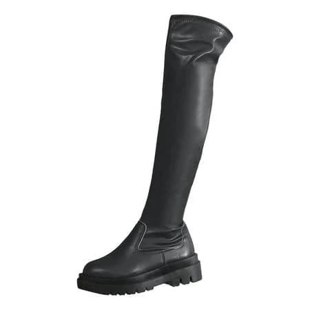 Ylyl Women's Over The Knee High Chunky Heel Boots