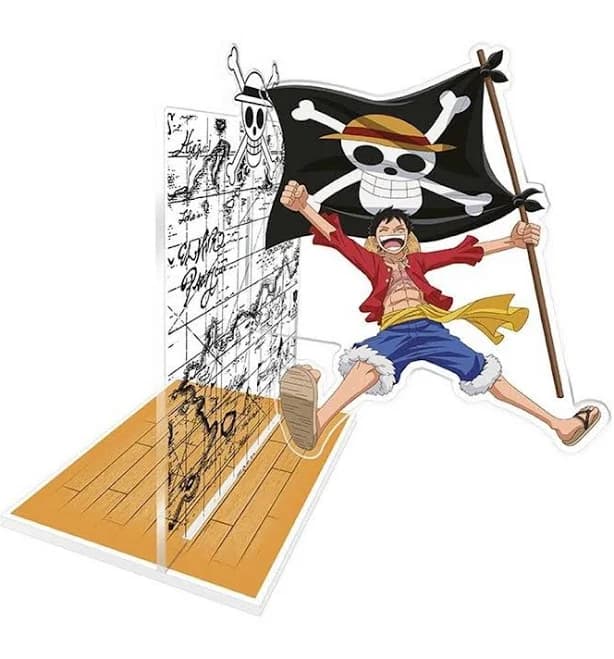 One Piece Luffy Acrylic Bookend