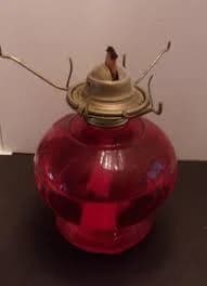 Vintage Clear Glass Metal Kerosene Oil Lamp Lantern Indoor Outdoor Camping Decor