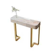 Amazon.com: Console Table with Drawers, for Entryway Unique Entryway Table, Entryway Console Table, Industrial Hallway Accent Table for Living Room, Hallway, Living Room, Entrance(Gold,80 * 30cm/31.4 * 11.8") : Home & Kitchen