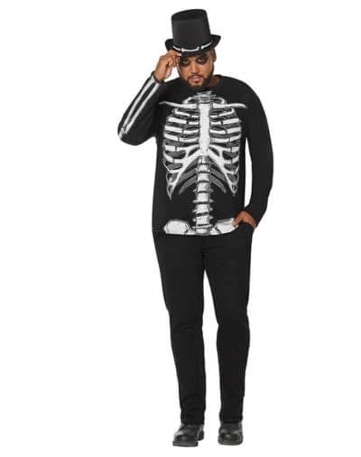Spencer's Long Sleeve Skeleton T-Shirt