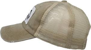 WITHMOONS Explorer Patch Baseball Cap Meshed Vintage Trucker Hat YZ10085 (Beige) at Amazon Men's Clothing store