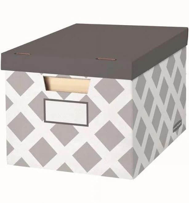 Bankers Box 3-Count Decorative Letter/ Legal File Box