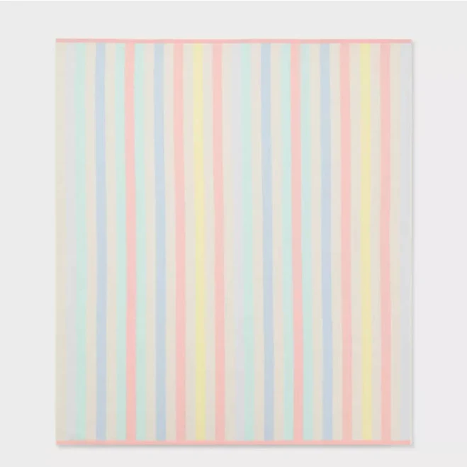 Sun Squad Multi Striped Oversized Jumbo Beach Towel