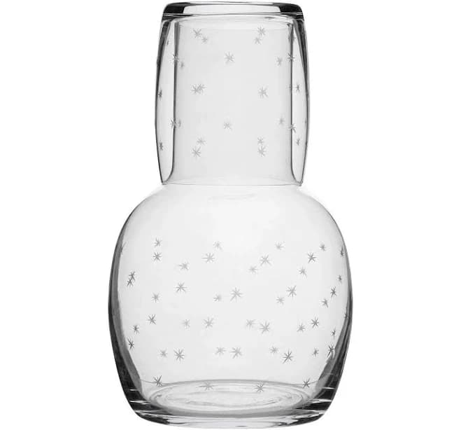 The Vintage List Crystal Carafe Set with Stars Design