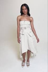 STROLLIN DOWN SOHO CARGO MIDI DRESS – AKIRA