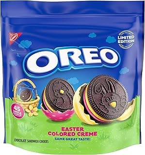 Pink and Yellow Creme Chocolate Sandwich Cookies, Limited Edition Easter Cookies, 45 Snack Packs (1 Per Pack)