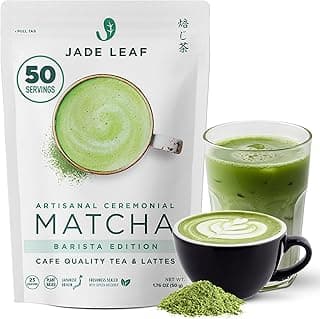 Jade Leaf Matcha Barista Blend Ceremonial Grade Matcha Green Tea Powder - 100% Pure Japanese First Harvest Green Tea for Lattes, Ceremonies, 50g / 1.76 Ounce (Pack of 1)