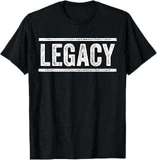 Legacy Legend Matching Father Son Funny Saying Vintage T-Shirt