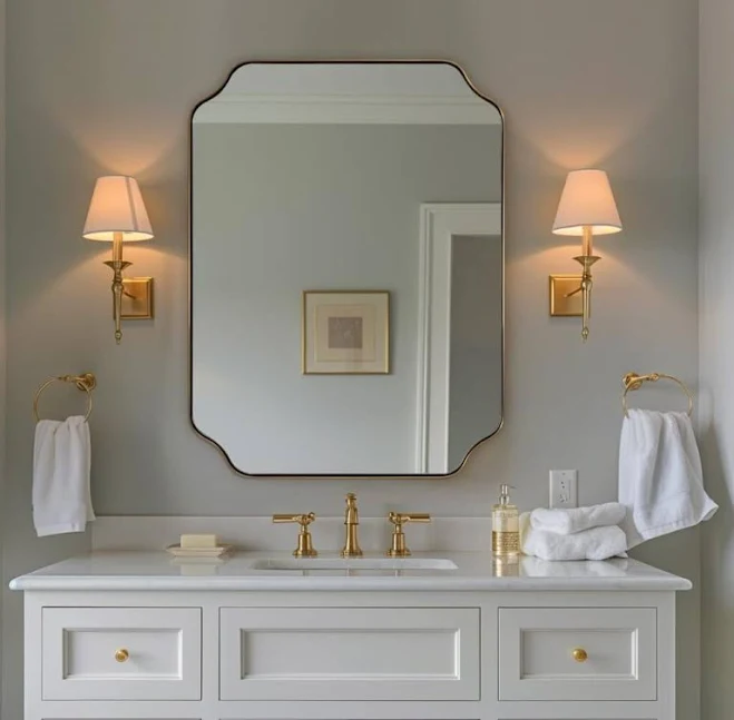 Winston Porter Irregular Scalloped Mirror