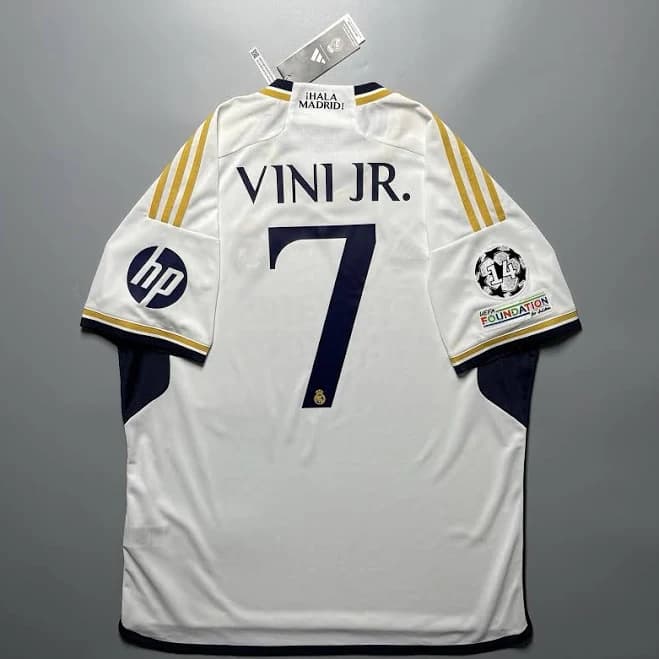 REAL MADRID ADIDAS 2023/2024 FOOTBALL HOME JERSEY #7 VINI JR SIZE XL HR3796