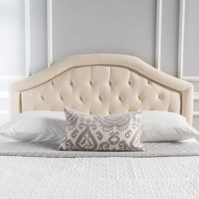 House of Hampton Danni Upholstered Metal Panel Headboard