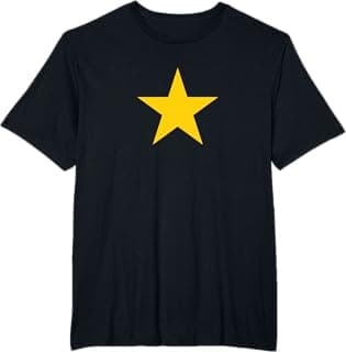 Yellow Orange Star on Multiple Colours T-Shirt