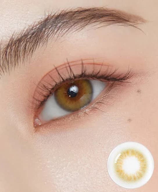 OLENS Scandi 1Day Olive color contact lenses Natural best coloured contacts For Dark Eyes best Korean contact lenses Premium color contacts