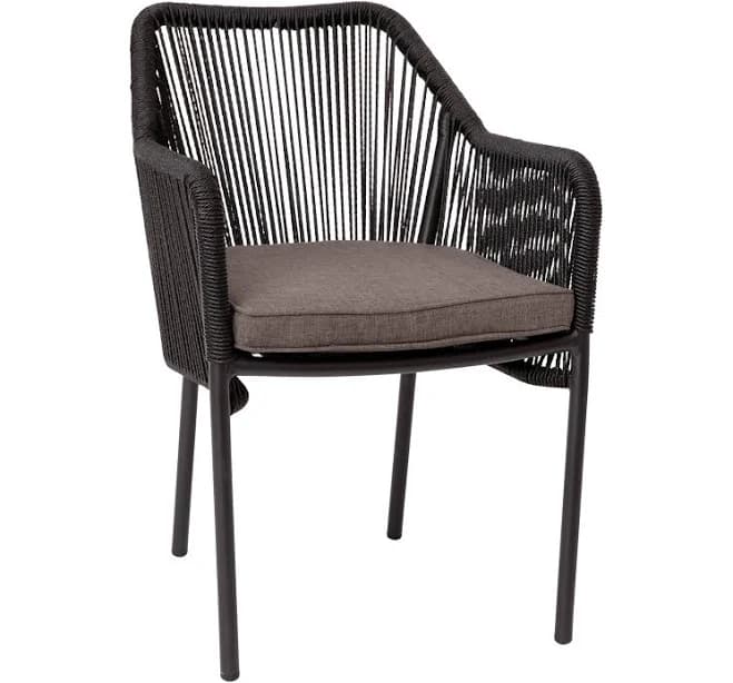 FLASH Kallie Aluminum Framed Stackable All-Weather Woven Club Chair