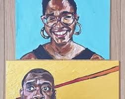 Celebrity Portrait Painting: Nicola Coughlan, Jill Nalder, Oti Mabuse - Etsy