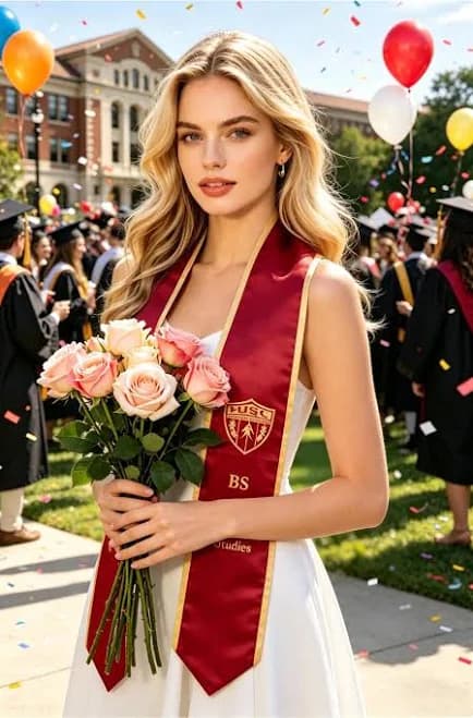 Custom Embroidered Class of 2026 Graduation Sash