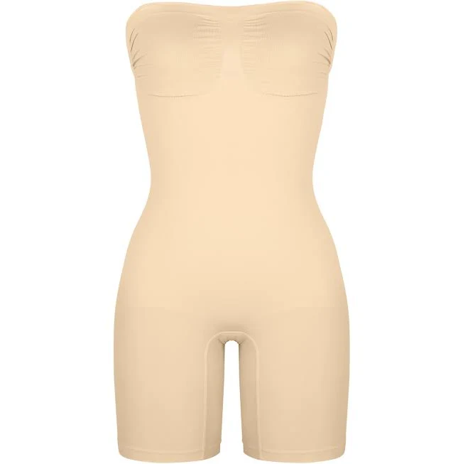 Feelingirl Strapless Seamless Bodysuit Removable Straps