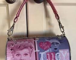 Vintage I Love Lucy Purse Barrel Shape Cross Body READ - Etsy